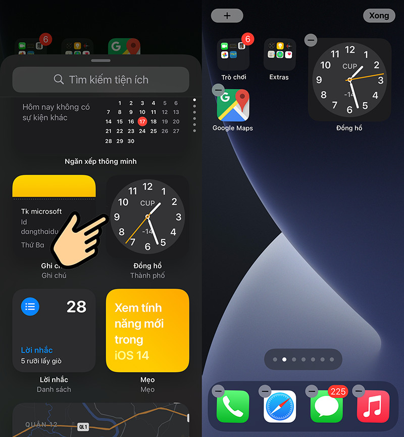 Thêm widget vào màn hình chính iOS 14