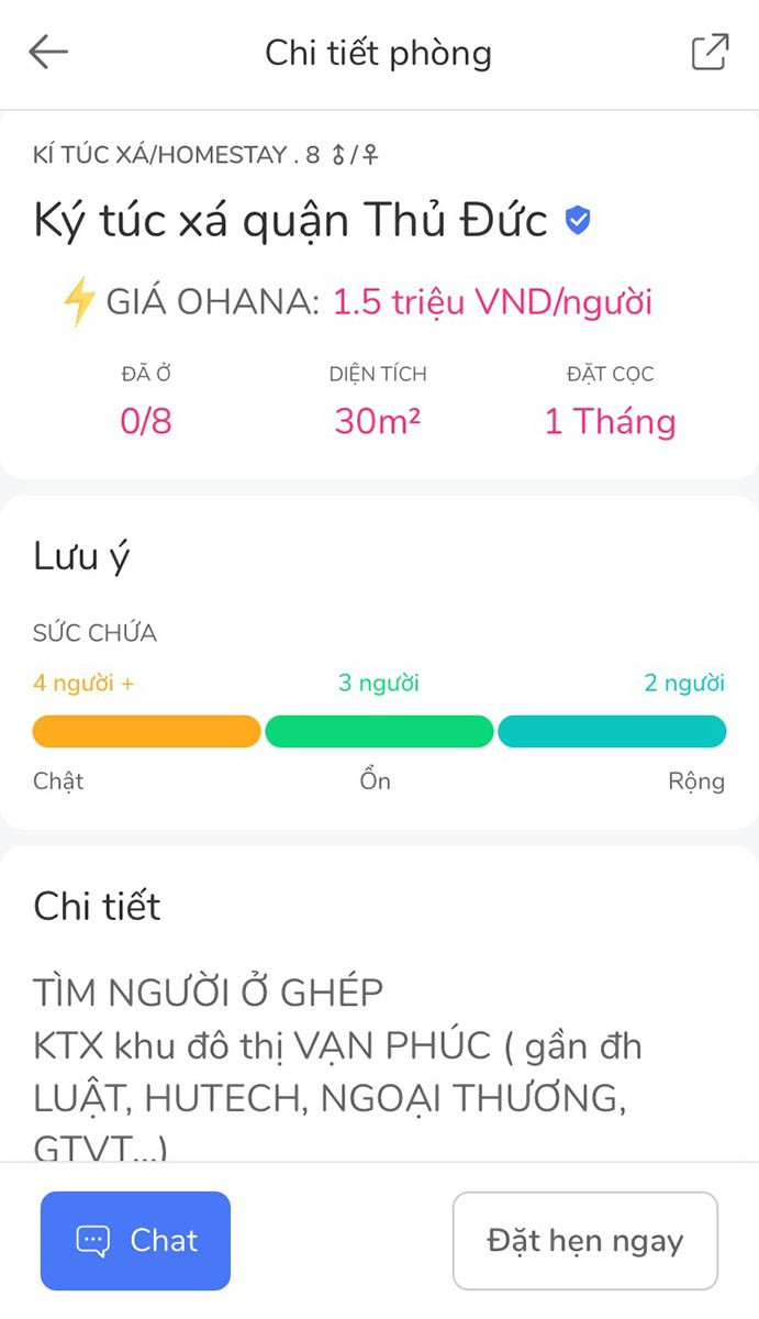 Thông tin phòng trọ chi tiết