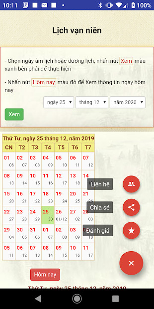 Thông tin về ngày giờ tốt xấu