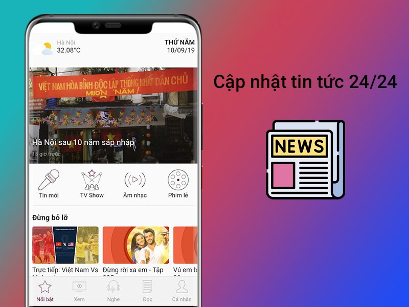 Tin tức cập nhật 24/7 trên VTC NOW