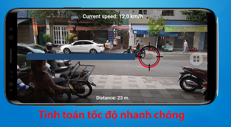 Tính toán dựa trên khoảng cách của các vật thể và tốc độ di chuyển của nó trên màn hình