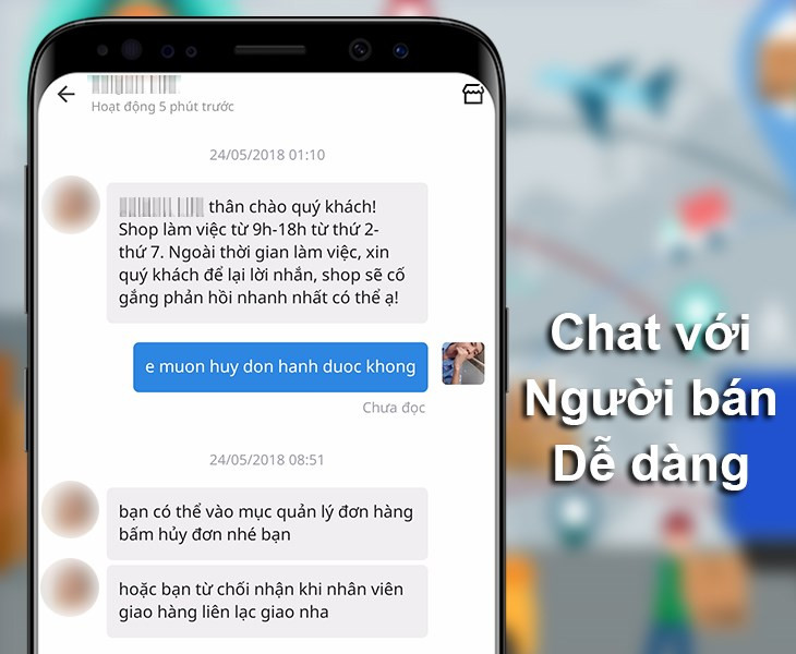 T&iacute;nh năng chat với người b&aacute;n