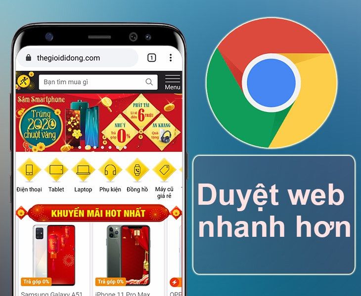 Tốc độ tải trang nhanh trên Google Chrome