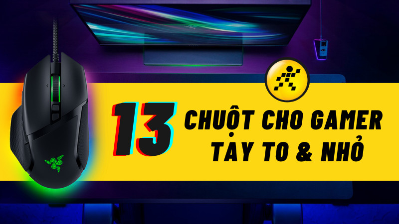 Top 13 chuột cho người tay to và nhỏ