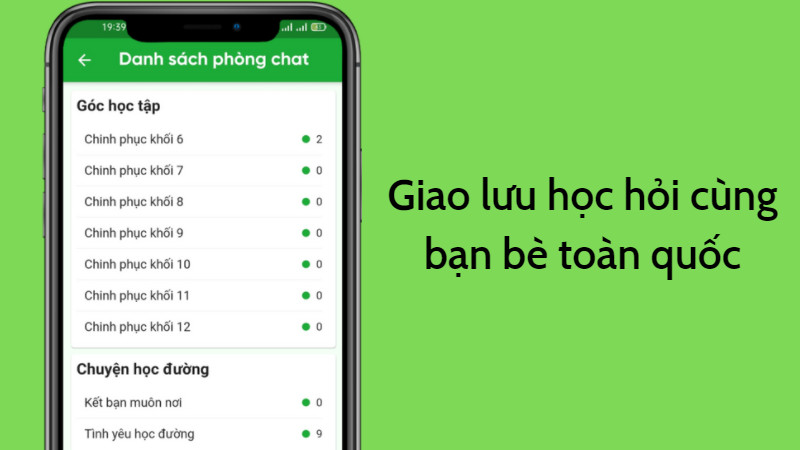 Tr&ograve; chuyện, hỏi b&agrave;i c&ugrave;ng bạn b&egrave; to&agrave;n quốc