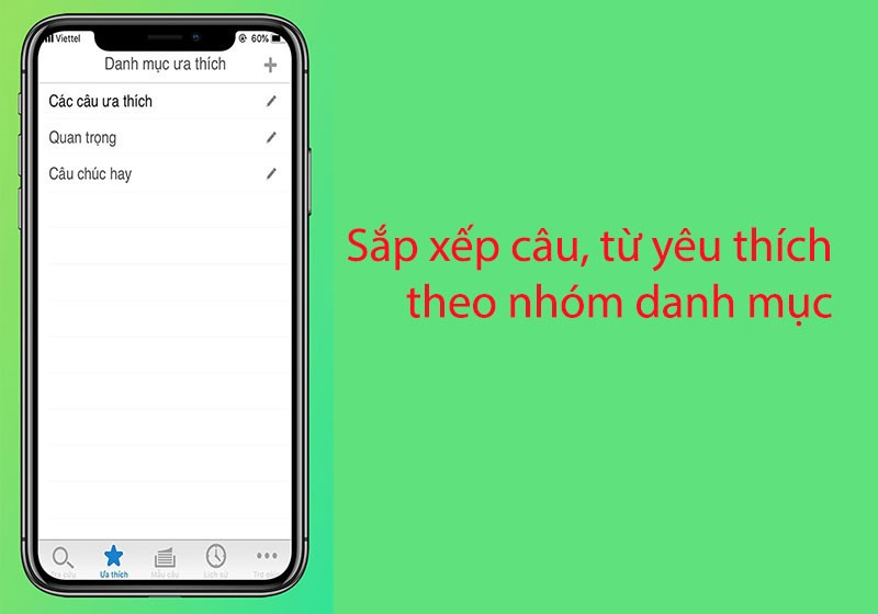 Tra câu hỗ trợ lưu từ vựng, câu theo nhóm