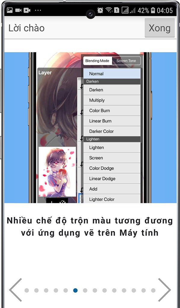 Trộn màu chuyên nghiệp trên Ibis Paint X