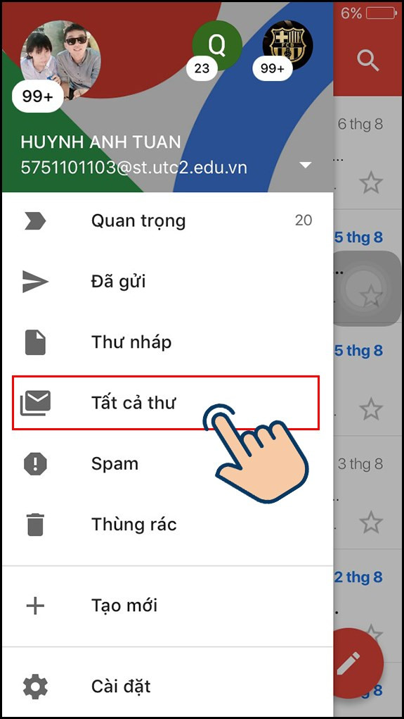 Truy cập Tất cả thư trong Gmail