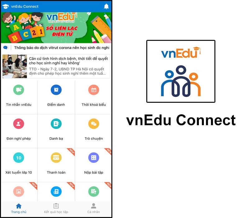 Ứng dụng VnEdu Connect