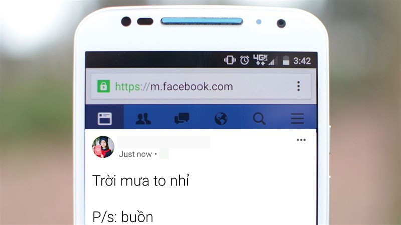 Ví dụ sử dụng từ P/S trên Facebook