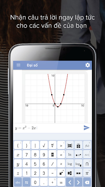 Ví dụ trên Mathway