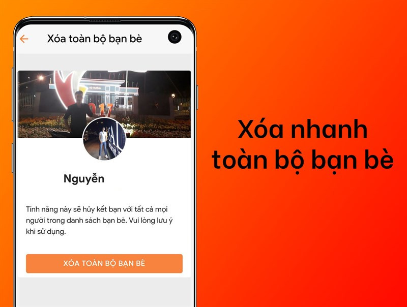 X&oacute;a to&agrave;n bộ bạn b&egrave; Facebook