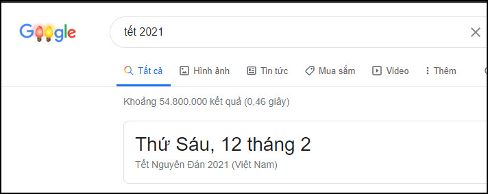 Xác định ngày tháng năm cụ thể của các ngày lễ