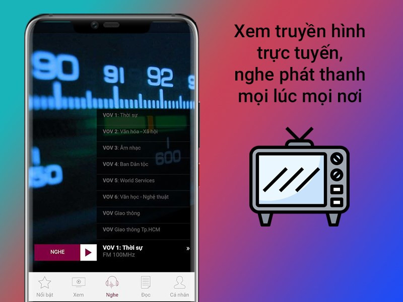 Xem truyền hình trực tuyến trên VTC NOW