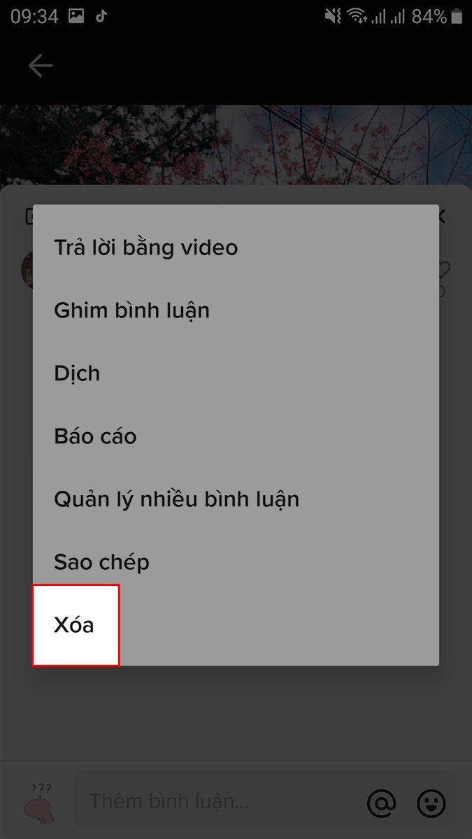 Xóa bình luận của người khác trên điện thoại