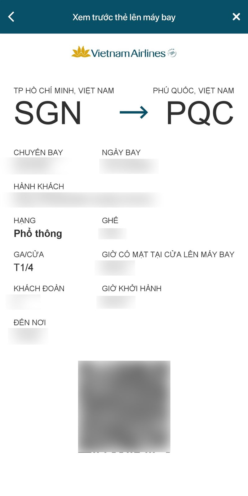 Xuất m&atilde; đặt chỗ