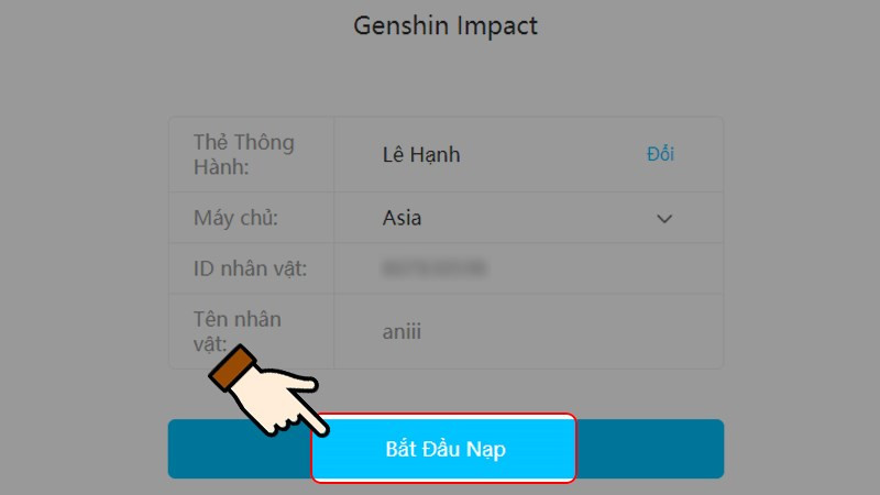 Hướng Dẫn Nạp Thẻ Genshin Impact Nhanh Chóng và An Toàn