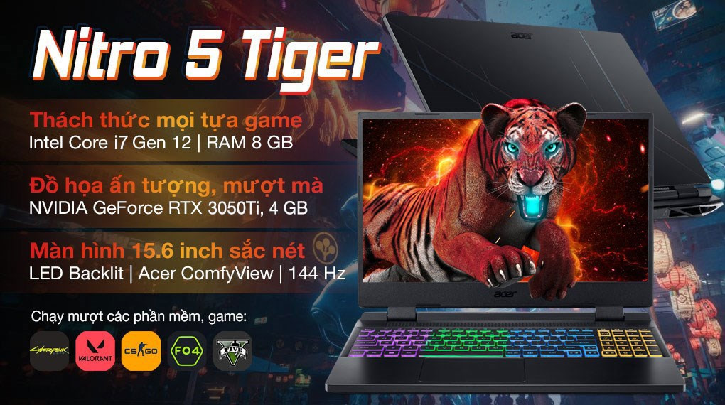 Acer Nitro 5 Tiger AN515 58 773Y i7 12700H (NH.QFKSV.001)