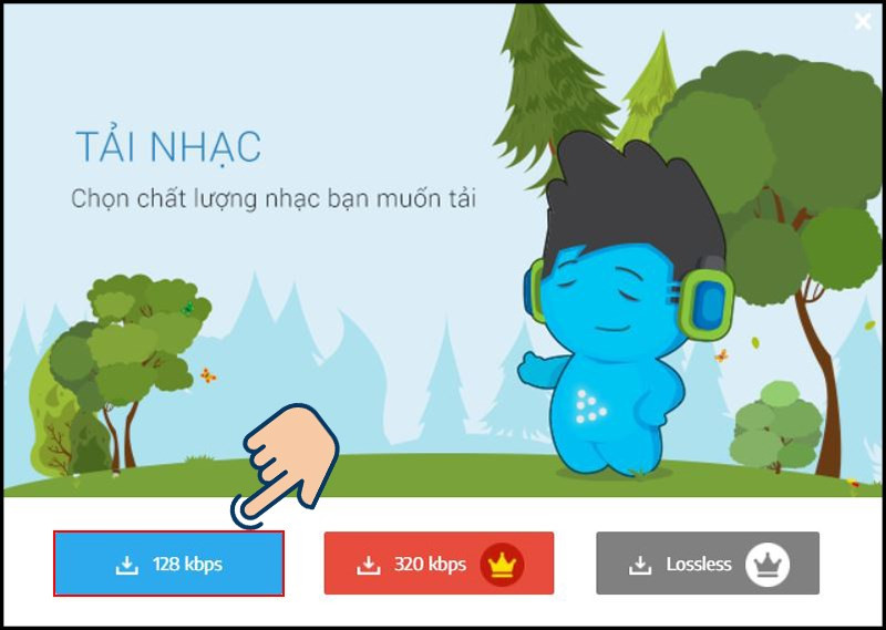 alt: Chọn chất lượng nhạc tải về