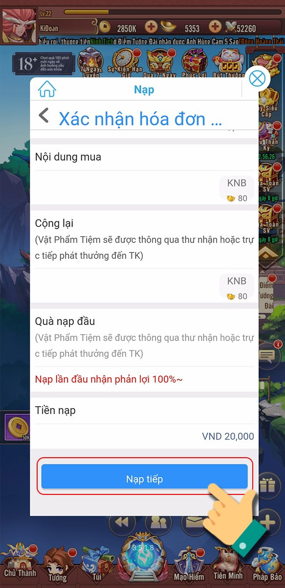 alt: Nhấn Nạp tiền