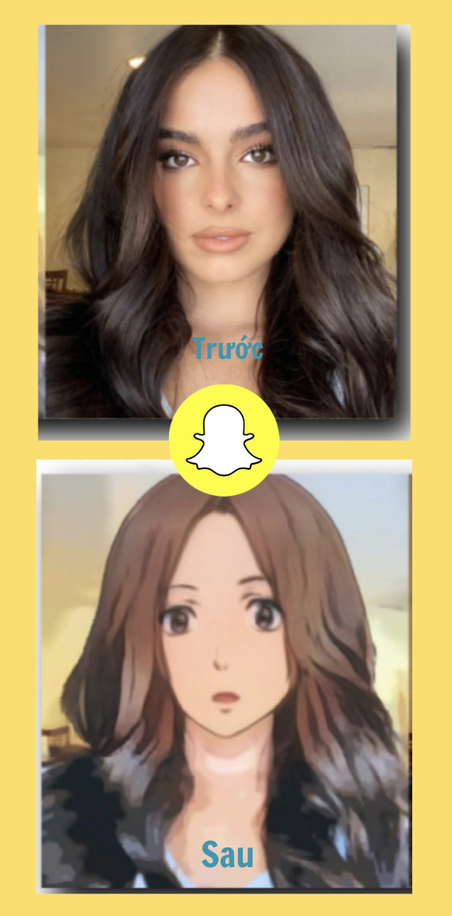 Alt: Sử dụng bộ lọc anime trên Snapchat