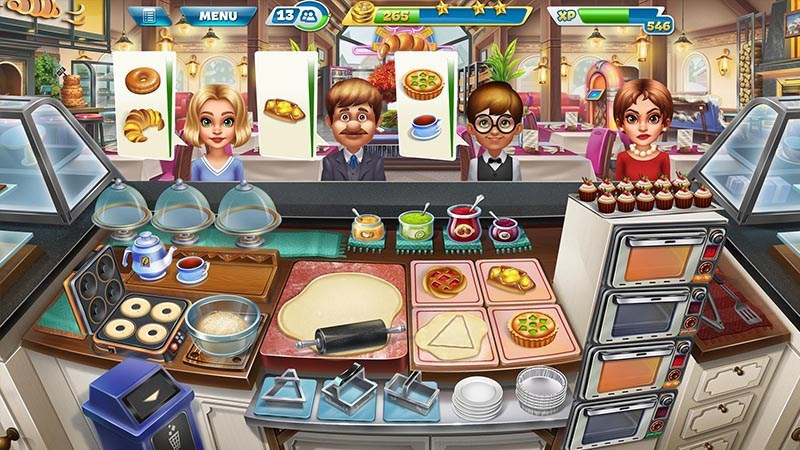 alt text: Cooking Fever, game quản lý nhà hàng với lối chơi nhanh và hấp dẫn.