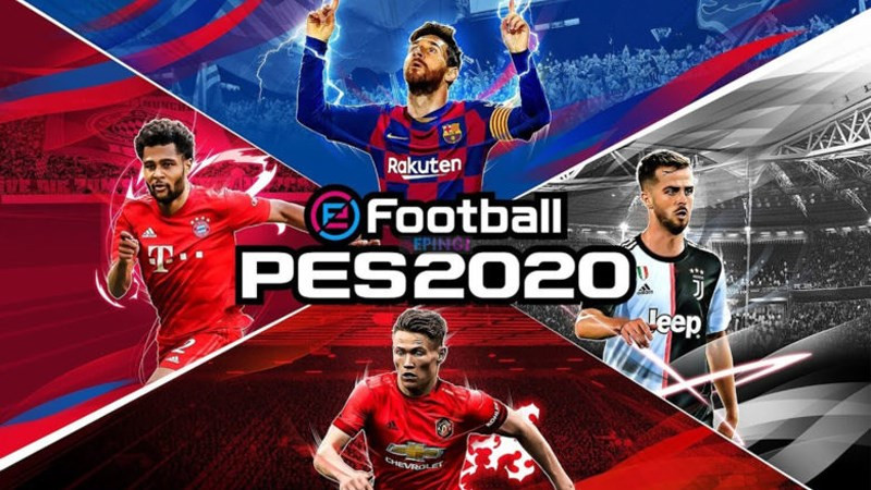 alt text: Hình ảnh gameplay PES 2020, cho thấy đồ họa sắc nét và chân thực.