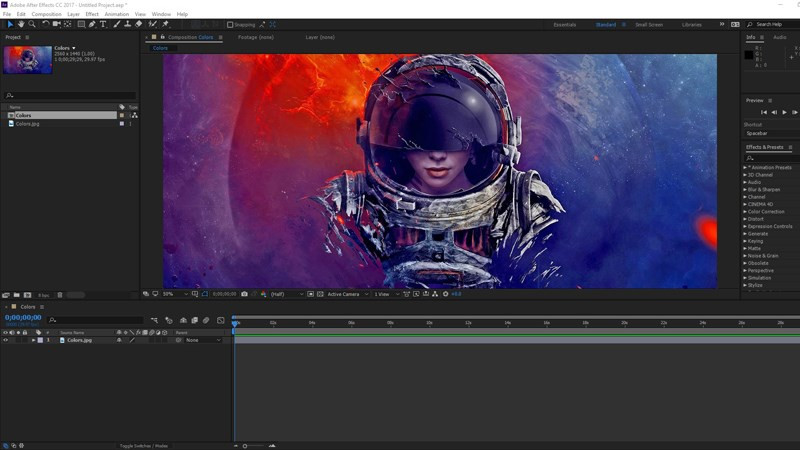 alt text: Minh họa hiệu ứng chuyển động mượt mà được tạo ra bởi Adobe After Effects