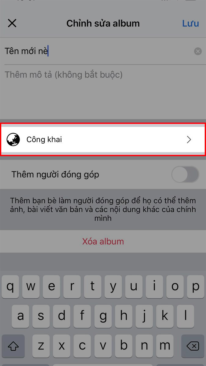 Ẩn album ảnh trên điện thoại