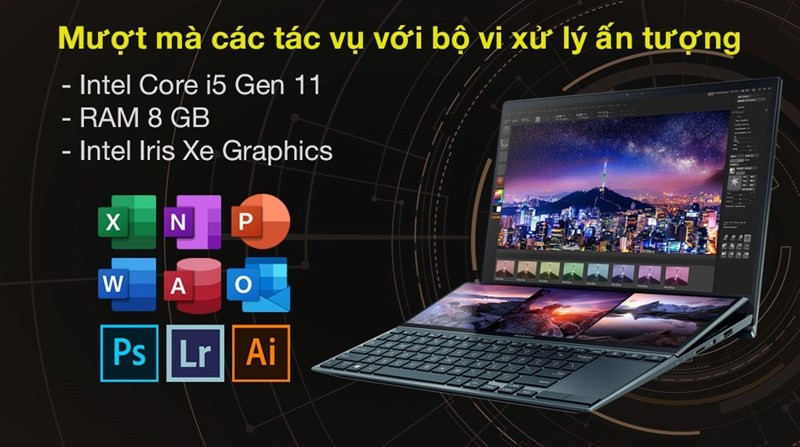 Asus ZenBook Duo UX482EA: Mỏng nhẹ, bền bỉ