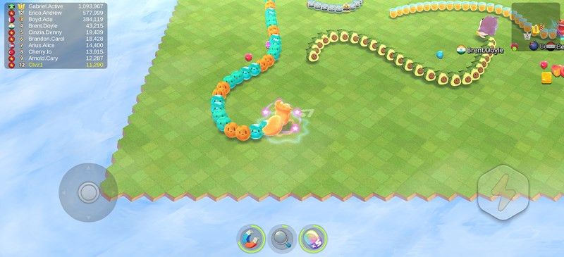 Bản đồ trong game Sweet Crossing: Snake.io