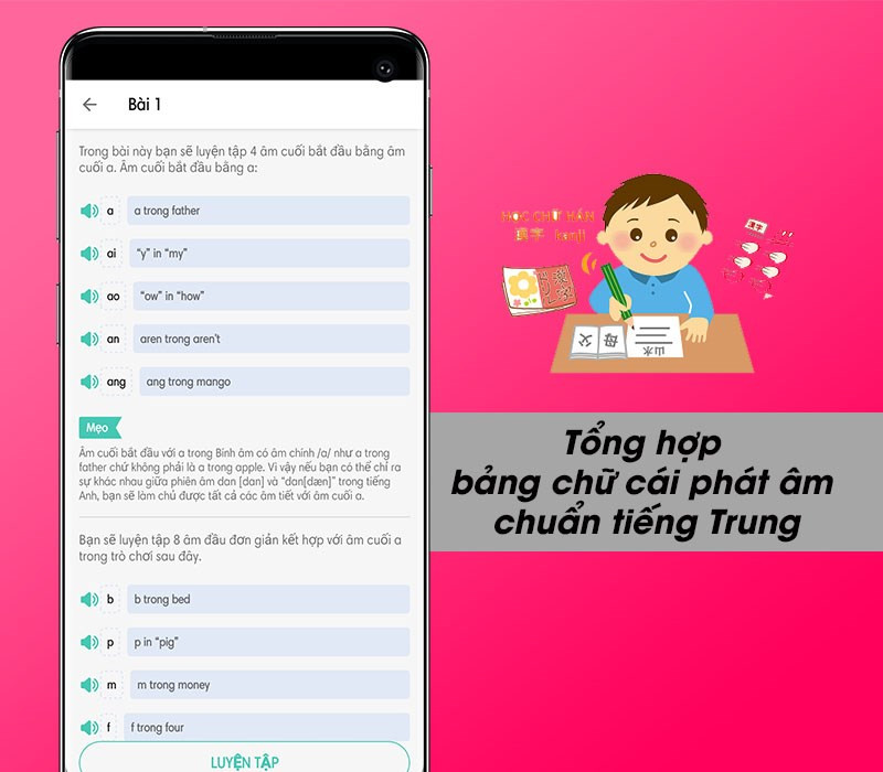 Bảng chữ cái tiếng Trung