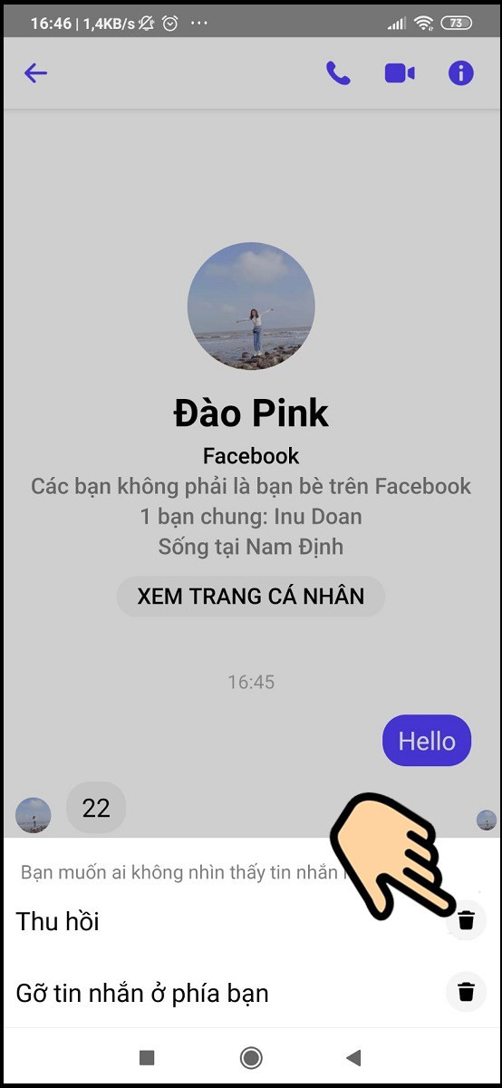 Hướng dẫn xóa tin nhắn Messenger cả hai bên trên điện thoại và máy tính