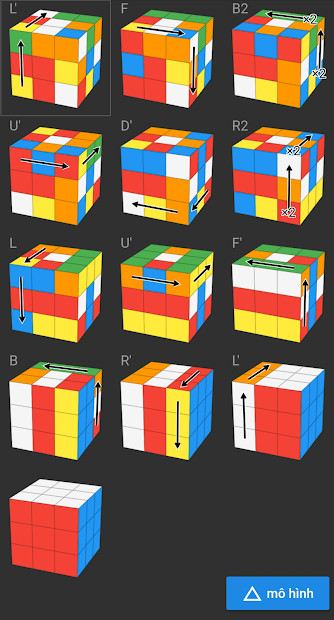 Các loại Rubik được hỗ trợ trên ASolver