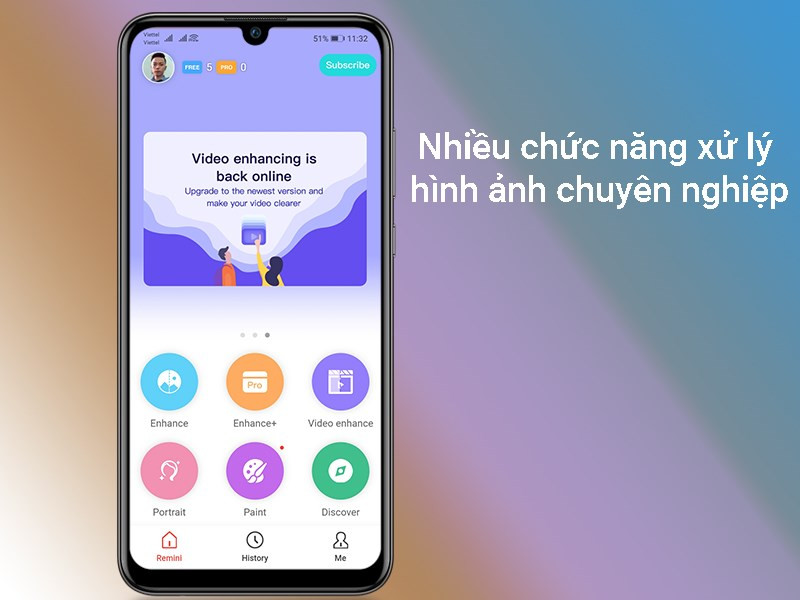 Các tính năng chỉnh sửa ảnh của Remini