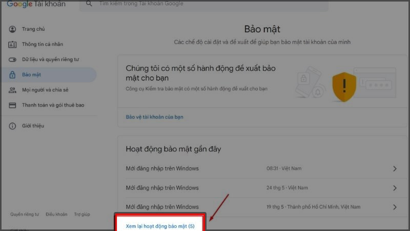 Cách giải quyết khi tài khoản Gmail bị người khác đăng nhập