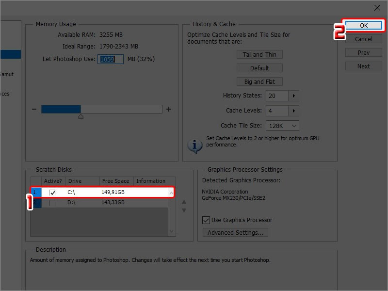 Khắc Phục Lỗi "Scratch Disks Are Full" Trong Photoshop Đơn Giản và Hiệu Quả
