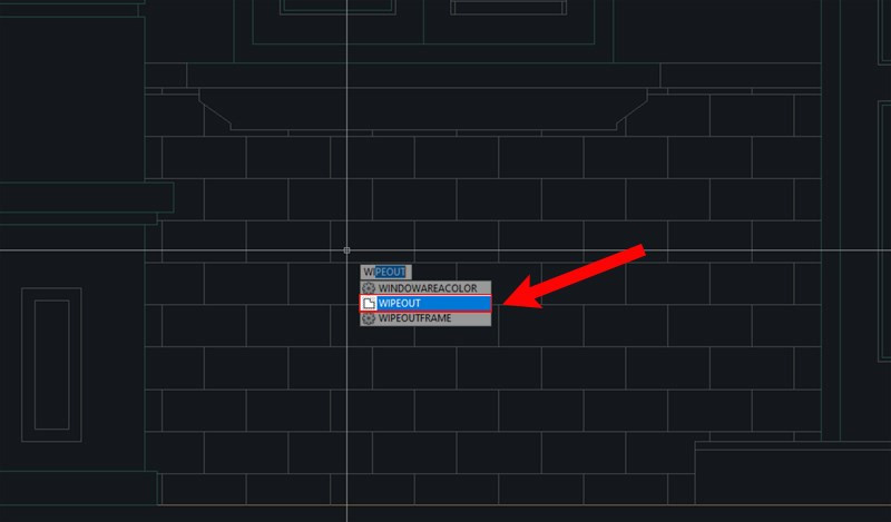 Cách sử dụng lệnh wipeout che đối tượng trong CAD