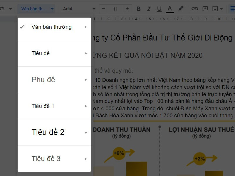 Hướng Dẫn Tạo và Cập Nhật Mục Lục trong Google Docs Đơn Giản, Nhanh Chóng