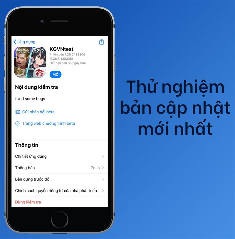 Cập nhật ứng dụng sớm nhất