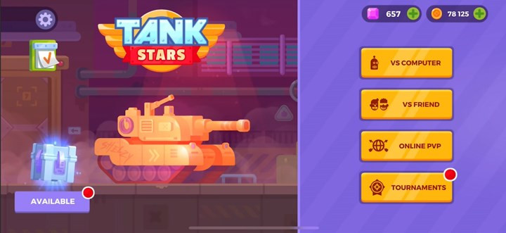 Chế độ chơi Tank Stars