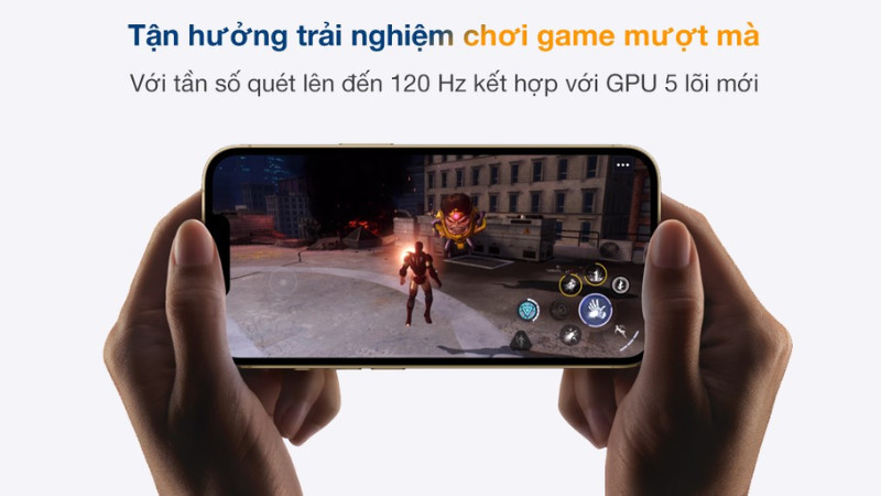 Chơi game mượt mà với tần số quét đến 120Hz