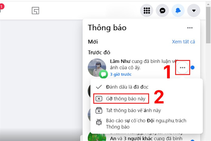 Chọn biểu tượng ba chấm