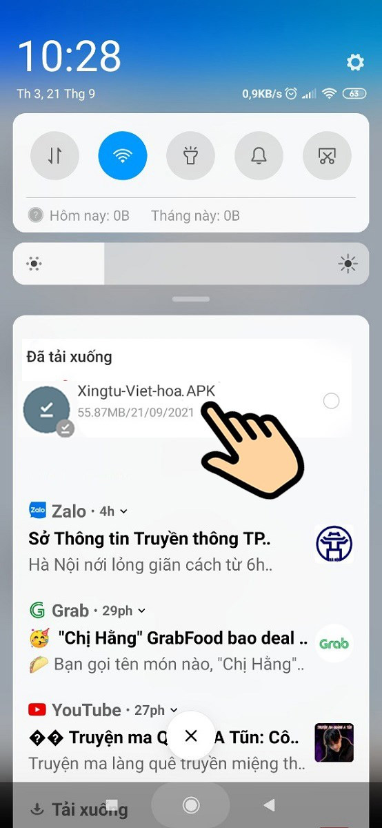 Chọn file APK Xingtu