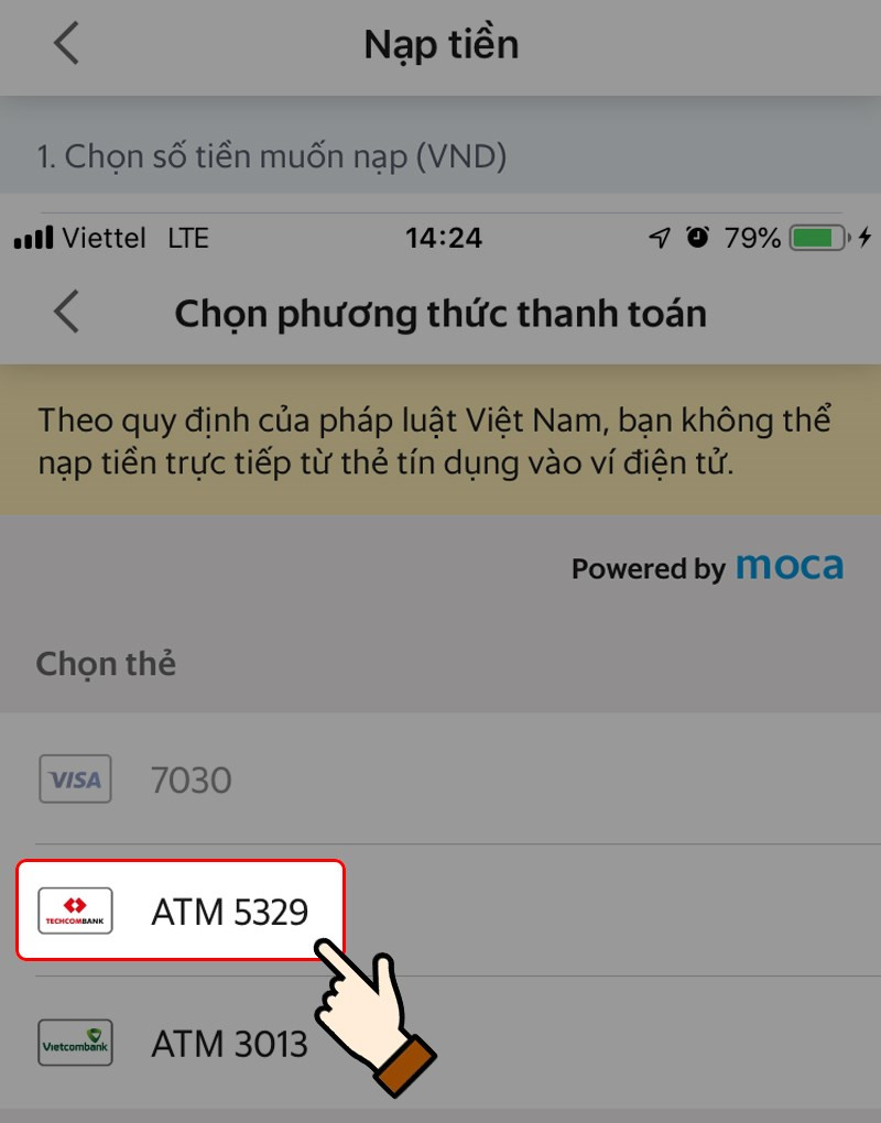 Chọn phương thức thanh toán