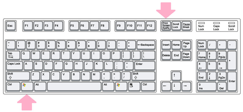 Chụp màn hình bằng tổ hợp phím Windows + Print Screen
