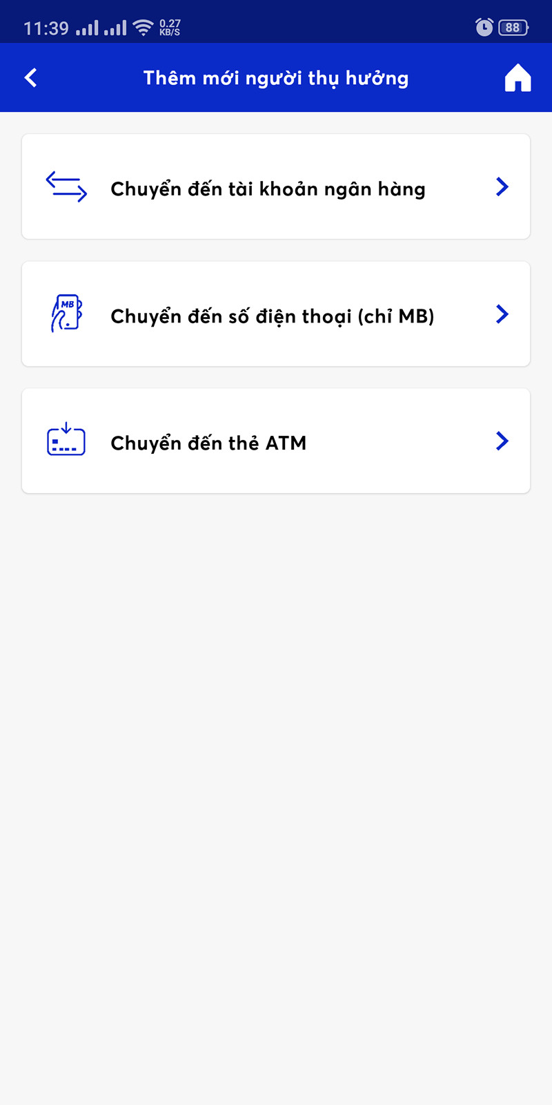 Chuyển khoản ngân hàng MB Bank