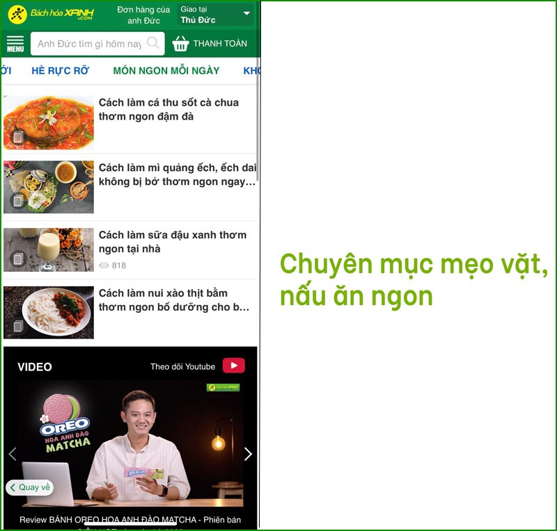 Chuy&ecirc;n mục mẹo vặt, nấu ăn ngon