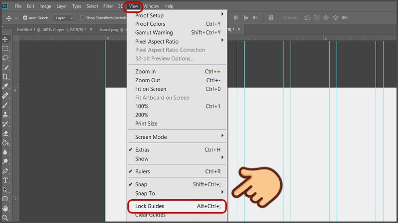 Hướng Dẫn Tạo Đường Lưới (Grid) Và Đường Gióng (Guide) Trong Photoshop