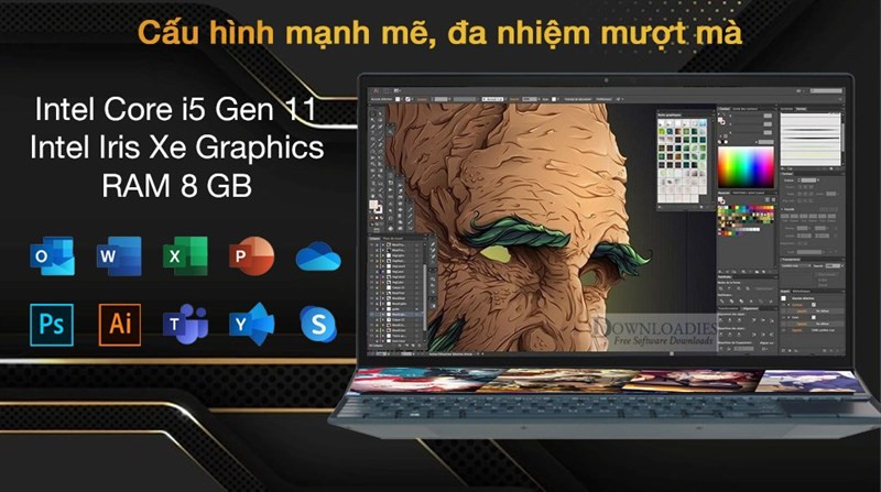 Đa nhiệm mượt mà với Asus ZenBook Duo